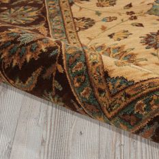 Living Treasure Traditional Bordered Rugs by Nourison LI05 in Beige