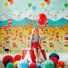 Lifes a Circus Wallpaper Panel 112647 by Harlequin in Carousel Multi