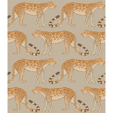 Leopard Walk Wallpaper 2010 by Cole & Son in Linen Beige