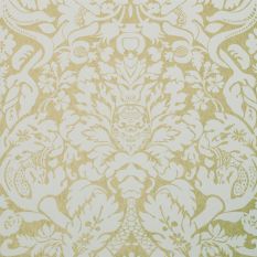 Valentina Wallpaper W0088 03 by Clarke and Clarke in Gold