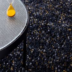 Rocks 70534 Asymmetric Shaggy Rugs by Brink and Campman in Carbon