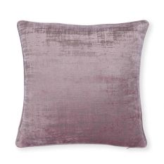 Naples Embossed Velvet Cushion By Clarke And Clarke in Heather Purple