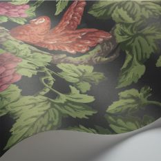 Woodvale Orchard Wallpaper 116 5020 by Cole & Son in Ruby Rose and Olive Green