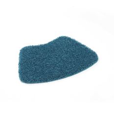 Buddy Bath Washable Curve Mat Rugs in Teal Blue