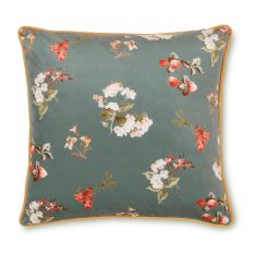 Rosemore Floral Cushion by Laura Ashley in Fern Green
