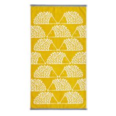 Spike Hedgehog Cotton Towels By Scion in Mustard Yellow