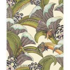 Hoopoe Leaves Wallpaper 119 1001 by Cole & Son in Olive Green Multi