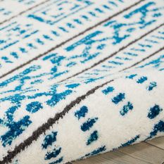 Kamala Rugs DS503 by Nourison in Ivory and Blue
