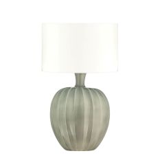 Kristiana Ceramic Lamp by William Yeoward in Slate Grey