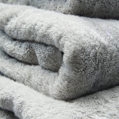 Luxury Bamboo Cotton Plain Towels in Grey