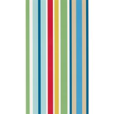 Jelly Tot Stripe Wallpaper 111261 by Scion in Pimento Grass Denim