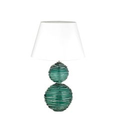 Alfie Crystal Glass Lamp by William Yeoward in Jade Green