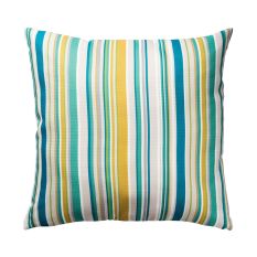 Rush Stripe Indoor Outdoor Cushion By Harlequin in Emerald Green