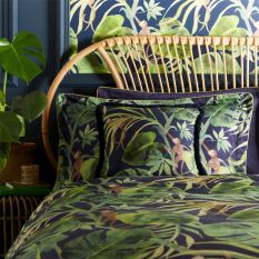 Monkey Business Botanical Cushion By Clarke And Clarke in Green