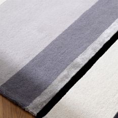 Eaton Striped 081004 Rug by Laura Ashley in Charcoal Grey