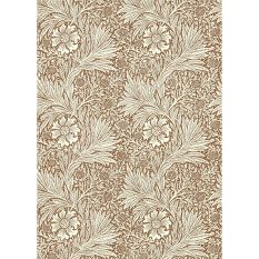 Marigold Wallpaper 216955 by Morris & Co in Chocolate Cream