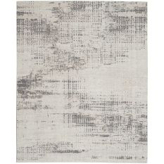 Rush Abstract Rugs CK953 by Designer Calvin Klein in Ivory Beige