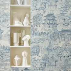 Eastern Palace Wallpaper 312987 by Zoffany in Indigo Blue