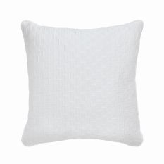 T Quilted Geometric Pillow Sham by Ted Baker in White