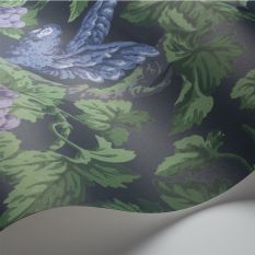 Woodvale Orchard Wallpaper 116 5019 by Cole & Son in Violet Purple and Forest Green