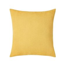 Circle Logo Embellished Cushion by DKNY in Ochre Yellow
