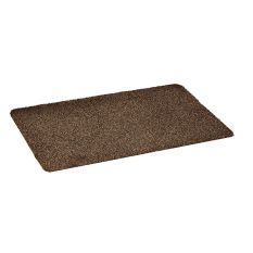 Washable Cotton-Rich Doormat in Brown