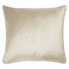Nigella Velvet Cushion by Laura Ashley in Oyster White