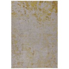 Dara Abstract Outdoor Rugs in Ochre Yellow