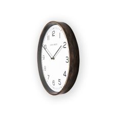 Goldcliff Bronze Clock 115786 by Laura Ashley in Bronze Brown