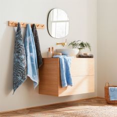 Magnolia Cotton Towels by Ted Baker in Blue