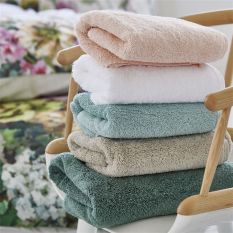 Loweswater Organic Cotton Towels By Designers Guild in Sage Green