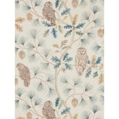 Owlswick Wallpaper 216595 by Sanderson in Teal Blue