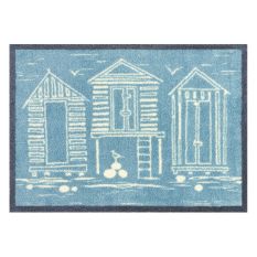 Beach Huts Doormats By Sanderson in Blue