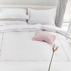 Pimlico Plain Duvet Cover and Pillowcase in Peony Pink by Designers Guild Bedding