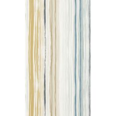 Zing Striped Wallpaper 110826 by Scion in Denim Ochre Slate