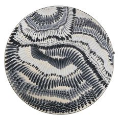 Prete moi Ta Plume jais Circle round rugs by Designer Christian Lacroix