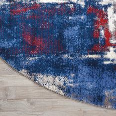 Nourison Twilight Circular Rugs TWI20 by Nourison in Grey and Blue