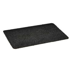Washable Cotton-Rich Doormat in Anthracite Grey