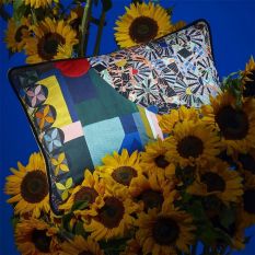 Christian Lacroix Mosaic Freak Abstract Cushion in Multicolore