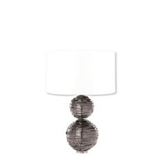 Alfie Crystal Glass Lamp by William Yeoward in Slate Grey