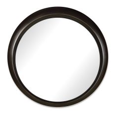 Sorbati Round Mirror by William Yeoward in Faux Bronze