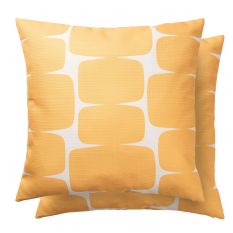 Lohko Pebble Indoor Outdoor Cushion By Scion in Honey Yellow