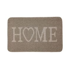 Home Washable Anti Slip Utility Mat in Stone Brown