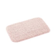 Buddy Bath Washable Toilet Bathroom Mat Rugs in Soft Pink