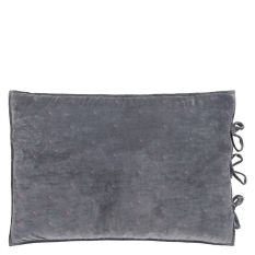 Designers Guild Sevanti Rectangular Quilted Cushion in Graphite