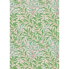 Willow Bough Wallpaper 216949 by Morris & Co in Pink Leaf Green