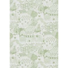 The Allotment Wallpaper 216351 by Sanderson in Fennel Green