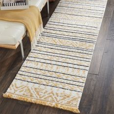 Kamala Hallway Runners DS503 by Nourison in Yellow