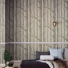 Woods Wallpaper 3009 by Cole & Son in Linen Charcoal