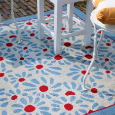 Thorncliff Daisy 480308 Indoor Outdoor Rug by Laura Ashley in Poppy Red